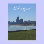 chicago skyline waters postcards