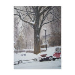 Chicago Streets on a winter day- postcard