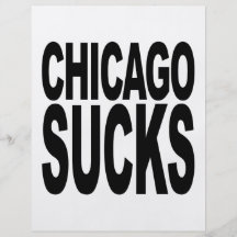 Chicago Sucks Flyer Design