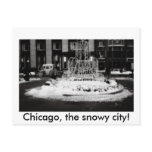 Chicago, the snowy city! postcards