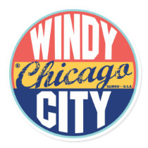 Chicago Vintage Label Stickers