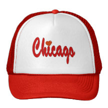 Chicago with a Heart Mesh Hats