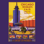 Chicago World's Fair 1933 Vintage Poster posters
