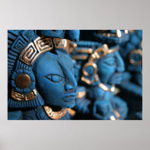 Chichen Itza statues print