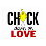 Chick Down On Love Postcard
