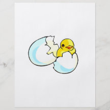 chick hiding in egg design personalized flyer