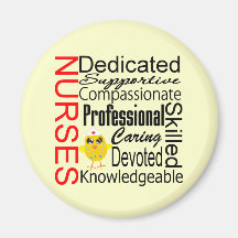 Chick Humour - Nurses Recognition Collage Refrigerator Magnet
