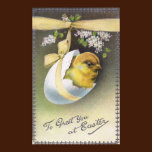 Chick in Hanging Eggshell Vintage Easter posters