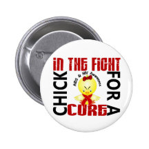 Chick In The Fight AIDS Pin