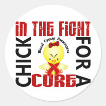 Chick In The Fight Blood Cancer Sticker