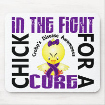 Chick In The Fight Crohn's Disease Mousepad