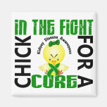Chick In The Fight Kidney Disease Fridge Magnet