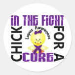 Chick In The Fight Lupus Stickers