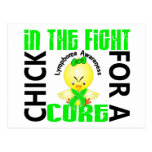 Chick In The Fight Lymphoma Postcards