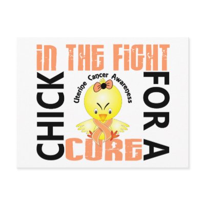 Chick In The Fight Uterine Cancer by awarenesschicks