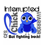 Chick Interrupted 3 CFS Chronic Fatigue Syndrome t-shirts