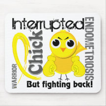 Chick Interrupted 3 Endometriosis Mousepads