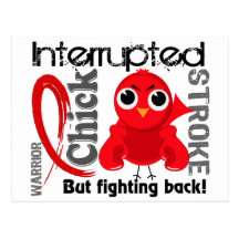 Chick Interrupted 3 Stroke Post Card