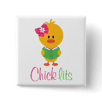 Chick Lits Button