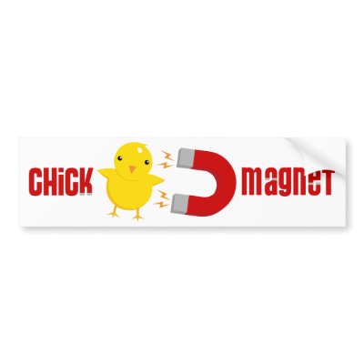 Chick Magnet! Bumper Sticker by VectorSmith