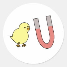 Chick Magnet Stickers