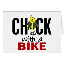 Chick With A Bike Card