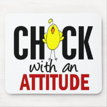 Chick With An Attitude Mouse Pads