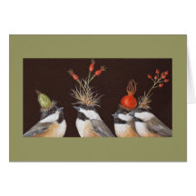 Chickadee card
