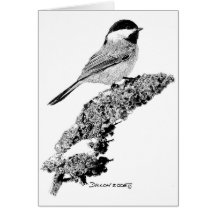 Chickadee Card