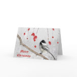 Chickadee Christmas Greeting Card