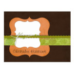 Chickadee {orange} Hairbow Postcard