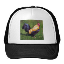 Chicken Art Stuart Bantam Rooster Hat