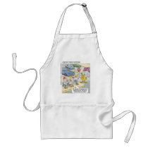 Chicken Barriers Funny Cartoon Gifts & Tees Apron