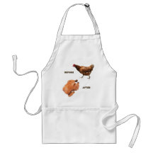 Chicken Before and After Aprons