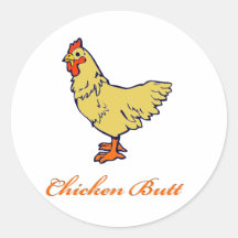 Chicken Butt Sticker