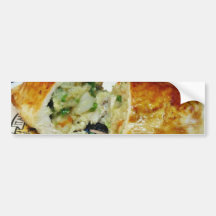 Chicken Dinner Stuffed Stuffing Bumper Stickers