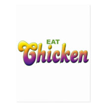 Chicken Eat Postcards