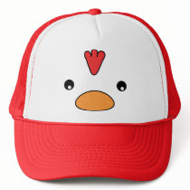 Chicken Face Hat hats