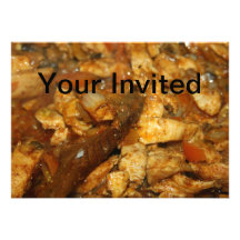 Chicken Fajitas Your Invited Card