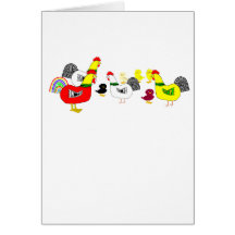 Chicken Family Greeting Cards