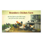 chicken farm business card