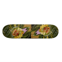 Chicken fruit salad skate board