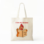 Chicken Gifts I Love My Chickens Resusabale Bag