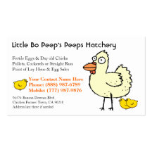 Chicken Hatchery Hen and Chicks Business Cards