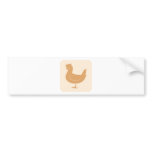 Chicken Hen Icon Bumper Sticker
