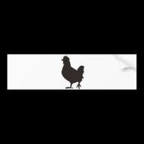 chicken is the new black bumper stickers