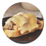 Chicken Marsala On Garlic Toast With Cheese Stickers