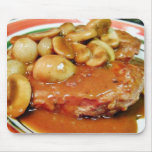 Chicken Mushrooms Sauces Mousepad