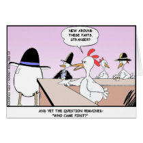 Chicken Or Egg? Funny Gifts & Collectibles Greeting Card