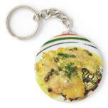 Chicken Piccata Dinner Cooking Food Keychain